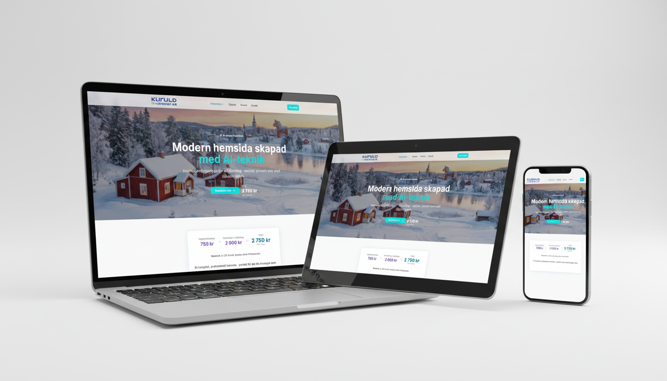 Responsiv design på olika enheter